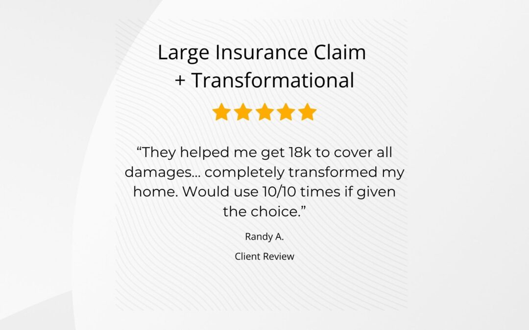 Large Insurance Claim + Transformational